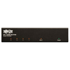 Tripp Lite 4-Port DVI Single Link Video / Audio Splitter / Booster DVIF/2xF - 1920 x 1200 - WUXGA - 1 x 44 x DVI Out - TAA Compliant - B116-004A