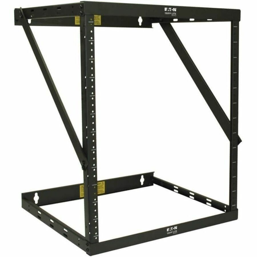 Tripp Lite Wall Mount 2-Post Open Frame Rack Cabinet 8U / 14U / 22U - Wall Mountable - Black - Steel - 150 lb Maximum Weight Capacity - SRWO8U22
