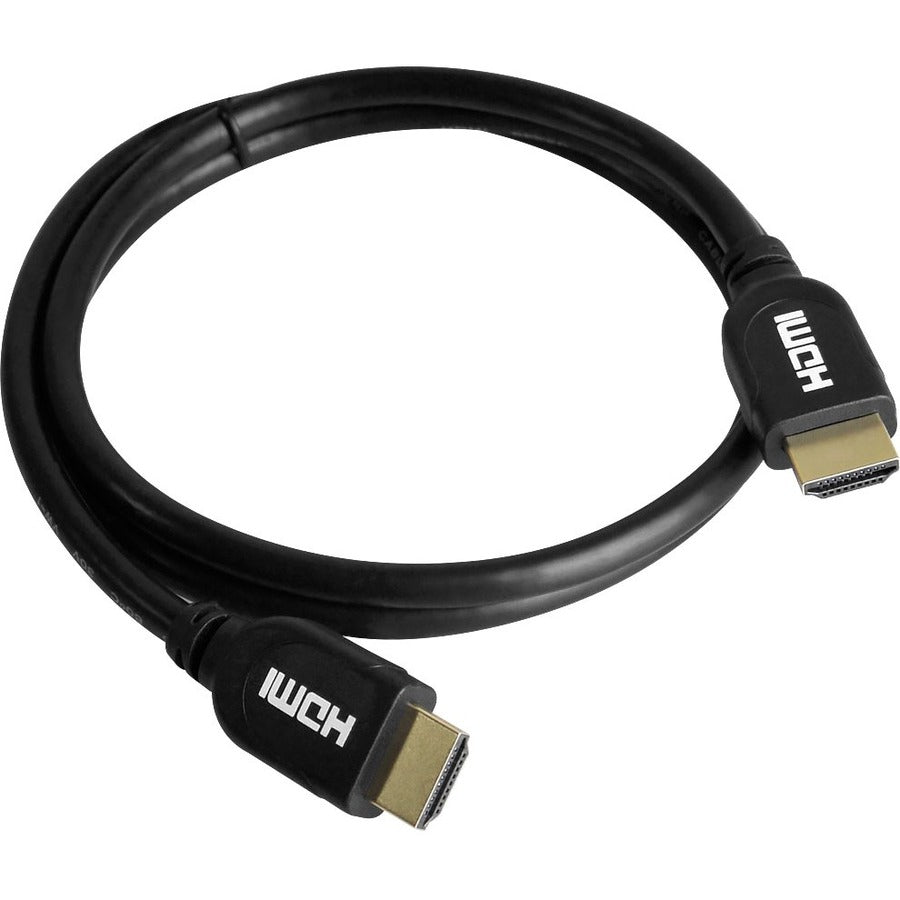 SIIG CB-H20412-S1 HDMI Cable - 3.28 ft HDMI A/V Cable - First End: 1 x HDMI Type A Digital Audio/Video - Male - Second End: 1 x HDMI Type A Digital Audio/Video - Male - Shielding - Black - CB-H20412-S1