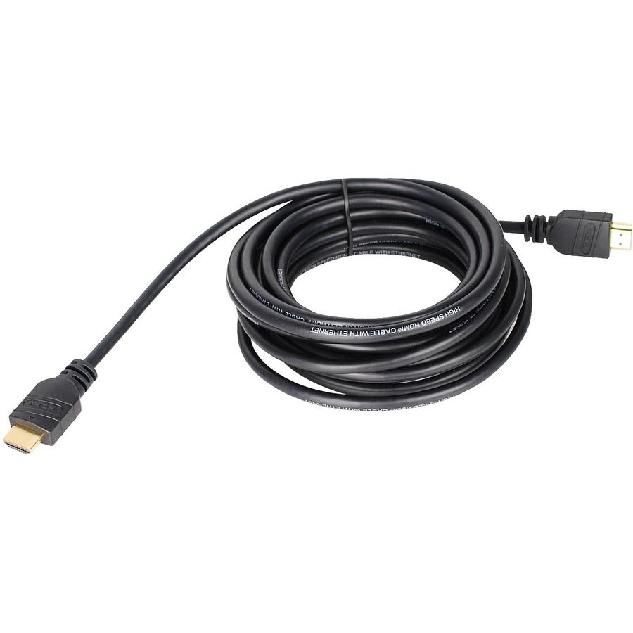 SIIG CB-H20612-S1 HDMI Cable - 16.40 ft HDMI A/V Cable - First End: 1 x HDMI Type A Digital Audio/Video - Male - Second End: 1 x HDMI Type A Digital Audio/Video - Male - Shielding - Black - CB-H20612-S1
