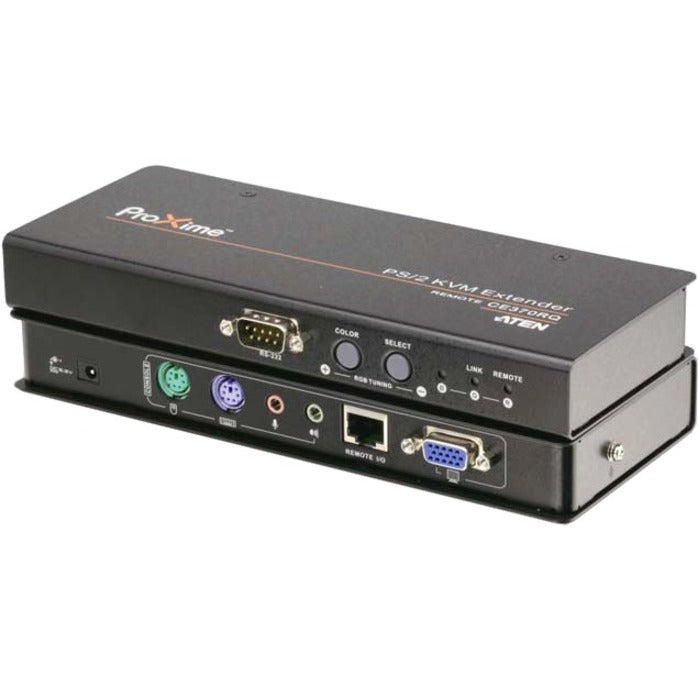 ATEN ProXime CE350 KVM Console/Extender-TAA Compliant - 1 Computer(s) - 492.13 ft Range - WUXGA - 1920 x 1200 Maximum Video Resolution - 2 x Network (RJ-45) - 4 x PS/2 Port - 2 x VGA - Proprietary Int... - CE350