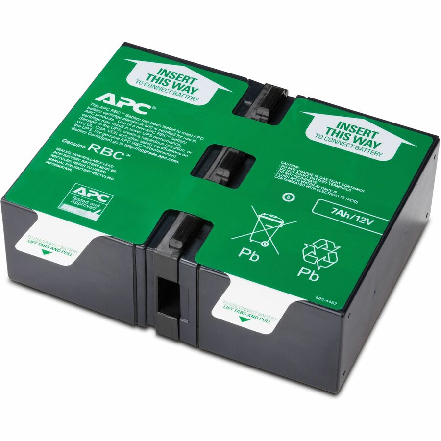 APC by Schneider Electric APCRBC123 UPS Replacement Battery Cartridge # 123 - Lead Acid - Hot Swappable - 3 Year Minimum Battery Life - 5 Year Maximum Battery Life - APCRBC123
