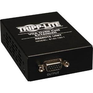 Tripp Lite VGA over Cat5 Cat6 Extender Remote Receiver 1920x1440 TAA GSA - 1 Input Device - 1 Output Device - 1000 ft Range - 1 x Network (RJ-45) - 1920 x 1440 - Twisted Pair - Wall Mountable, Rack-mo... - B132-100-1