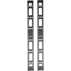 Tripp Lite 42U Rack Enclosure Server Cabinet Vertical Cable Management Bars - Cable Mount - 2 Pack - 42U Rack Height - SRVRTBAR