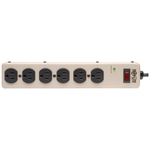Tripp Lite 6-Outlet Commercial-Grade Surge Protector, 6 ft. (1.83 m) Cord, 900 Joules, 12.5-in. length - Receptacles: 6 x NEMA 5-15R - 900J - PM6SN1