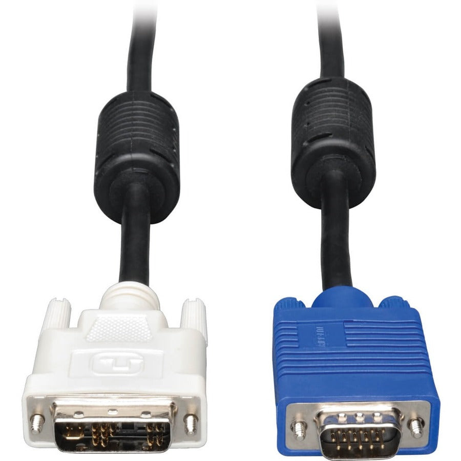 Tripp Lite 6ft DVI to VGA Monitor Cable Shielded with RGB High Resolution DVI-A to HD15 M/M 6' - (DVI-A M to HD15 M) 6-ft. - P556-006
