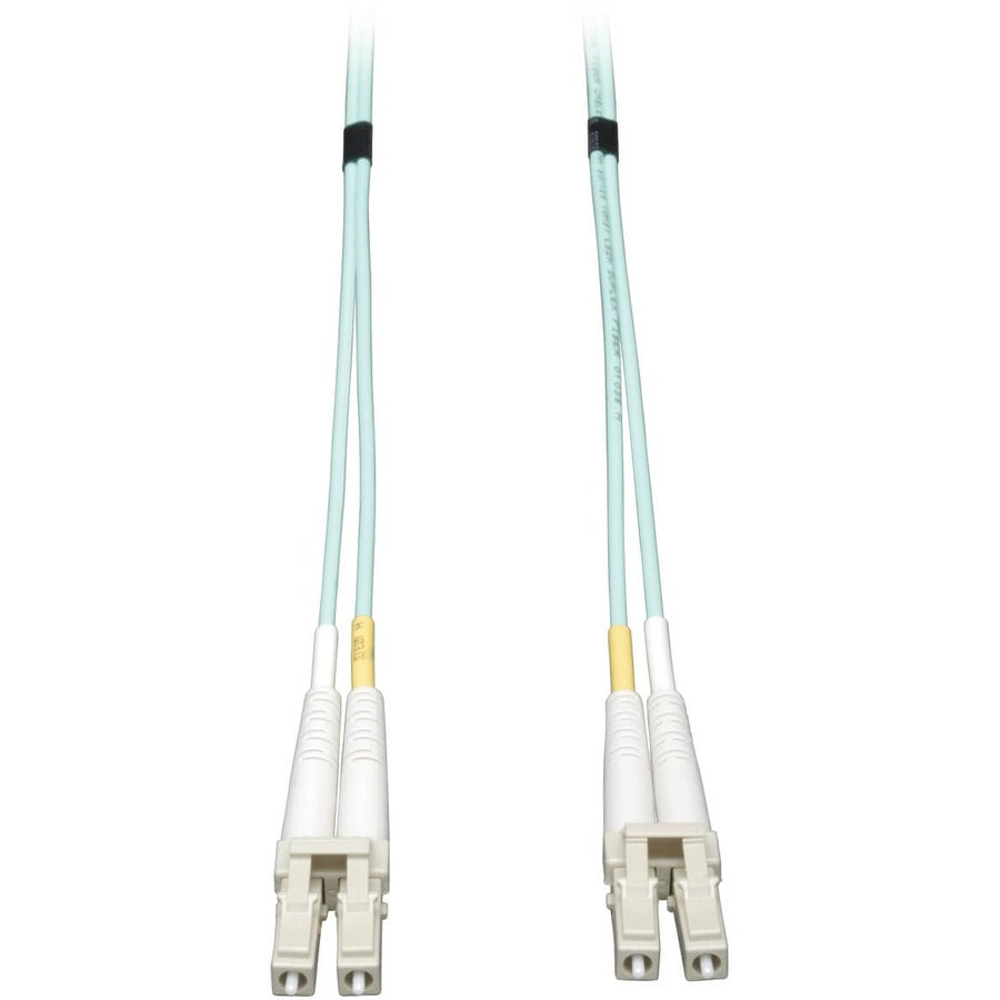 Tripp Lite 7M 10Gb Duplex Multimode 50/125 OM3 Fiber Cable LC/LC Aqua 23ft - LSZH Fiber Patch Cable, (LC/LC) - Aqua, 7M (23-ft.) - N820-07M