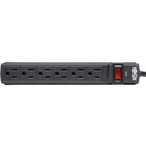 Tripp Lite Surge Protector Power Strip 6 Outlet 6' Cord 360 Joules Black - 6 x NEMA 5-15R - 1875 VA - 360 J - 125 V AC Input - 125 V AC Output - TLP6B