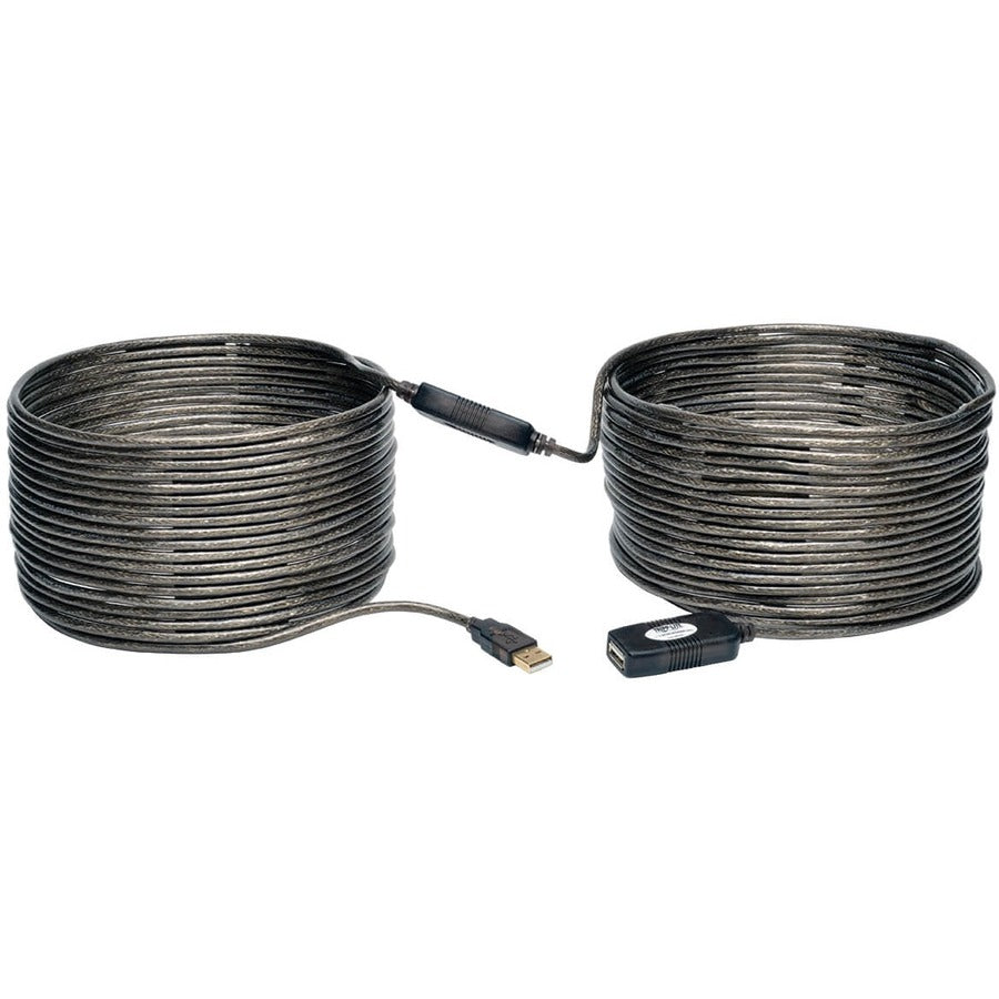 Tripp Lite 20M USB 2.0 Hi-Speed Active Extension Repeater Cable USB-A M/F 65ft 20 Meter - 65.62 ft Maximum Operating Distance - Network (RJ-45) - U026-20M