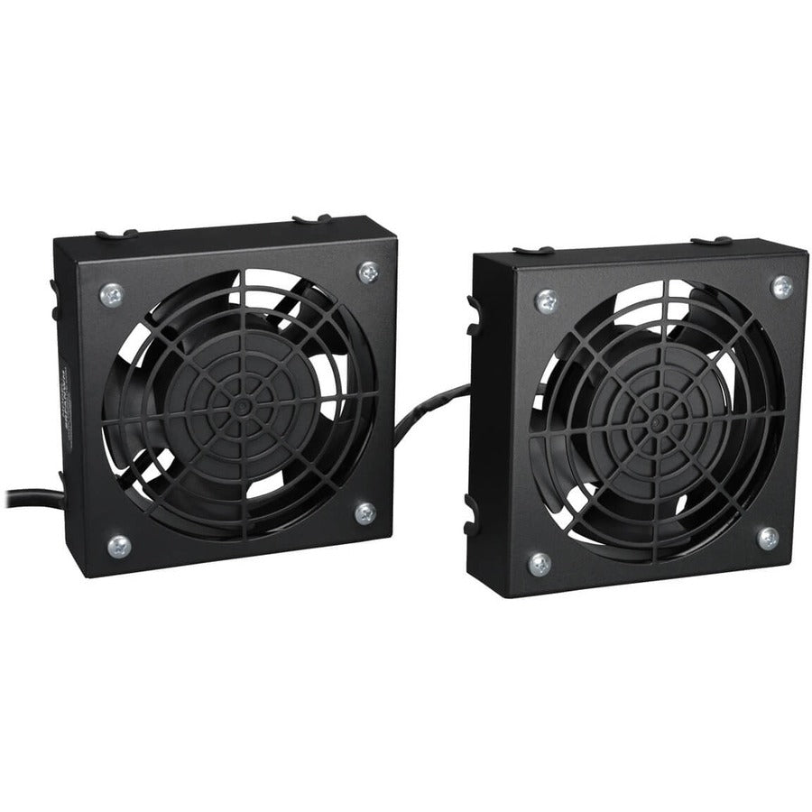 Tripp Lite Wallmount Rack Enclosure Cooling Roof Fan Kit 120V 5-15P - 1570.9 gal/min Maximum Airflow - NEMA 5-15P - 2 pc(s) - Cabinet - SRFANWM