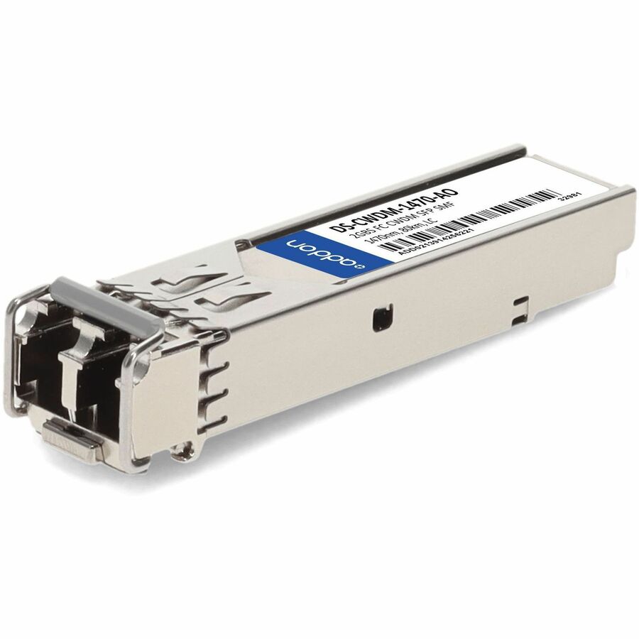 AddOn Cisco DS-CWDM-1470 Compatible TAA Compliant 2GBase-CWDM Fibre Channel SFP Transceiver (SMF, 1470nm, 80km, LC) - 100% compatible and guaranteed to work - DS-CWDM-1470-AO