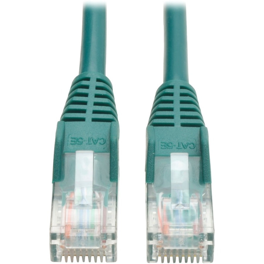 Tripp Lite 25ft Cat5e / Cat5 Snagless Molded Patch Cable RJ45 M/M Green 25' - 25 ft Category 5e Network Cable for Network Device - First End: 1 x RJ-45 Network - Male - Second End: 1 x RJ-45 Network -... - N001-025-GN