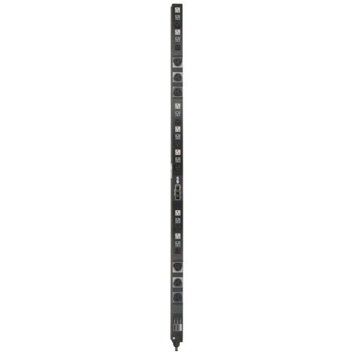 Tripp Lite PDU 3-Phase Metered 208/120V 5.7 kW 21 5-15/20R; 6 L6-20R 0URM - 6 x NEMA L6-20R, 21 x NEMA 5-15/20R - 5.70 kVA - Vertical Rackmount, Toolless-mount - PDU3MV6L2120B