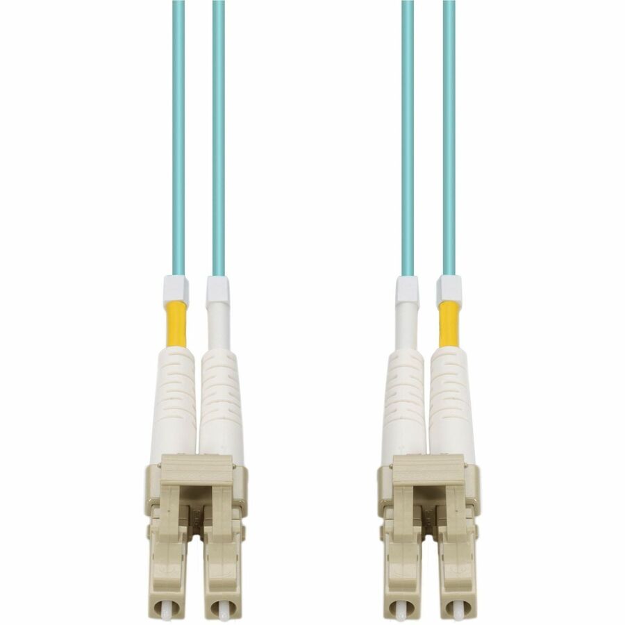 AddOn 1m LC (Male) to LC (Male) Aqua OM4 Duplex Fiber OFNR (Riser-Rated) Patch Cable - 100% compatible and guaranteed to work in OM4 and OM3 applications - ADD-LC-LC-1M5OM4