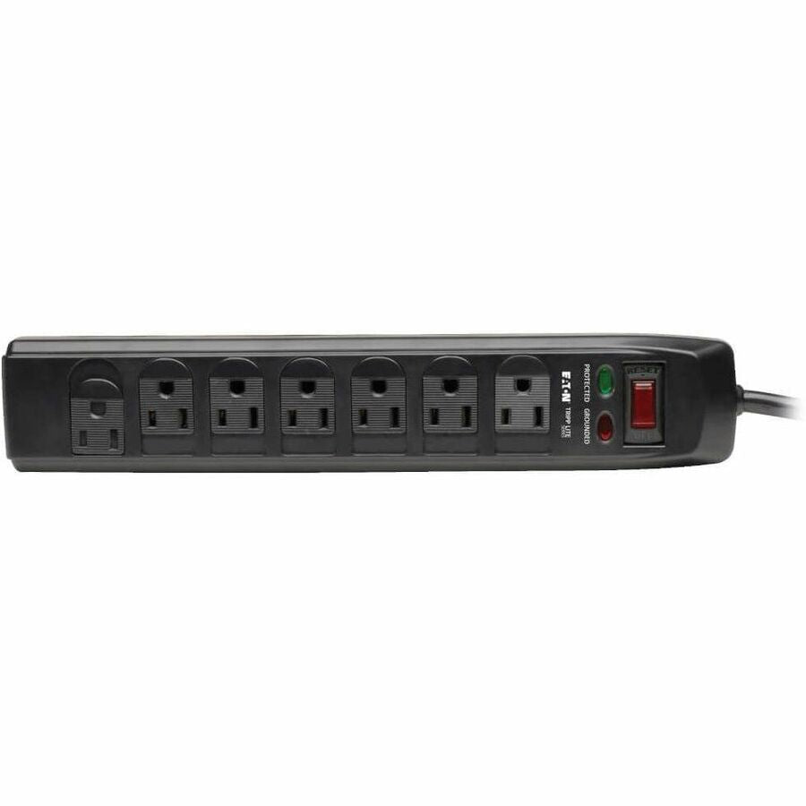 Tripp Lite Surge Protector Power Strip 120V 7 Outlet RJ11 6' Cord 1440 Joule - 7 x NEMA 5-15R - 1800 VA - 1440 J - 120 V AC Input - Cable Modem/DSL/Fax/Phone - TLP706TELC