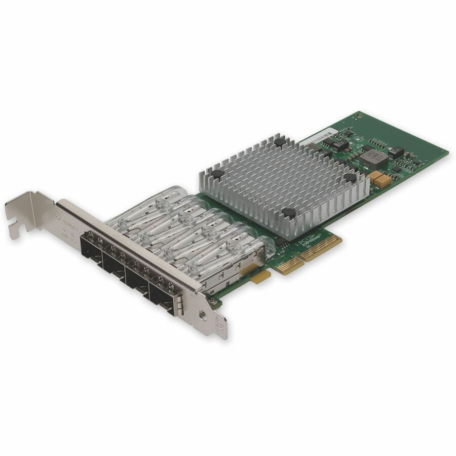 AddOn 1Gbs Quad Open SFP Port Network Interface Card - 100% compatible and guaranteed to work - ADD-PCIE-4SFP