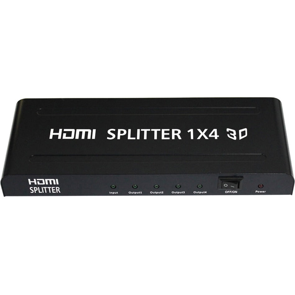 4XEM 4 Port high speed HDMI video splitter fully supporting 1080p, 3D for Blu-Ray, gaming consoles and all other HDMI compatible devices - 4XEM 1080p/3D 1 HDMI in 4 HDMI out video splitter and amplifi... - 4XHDMISP1X4