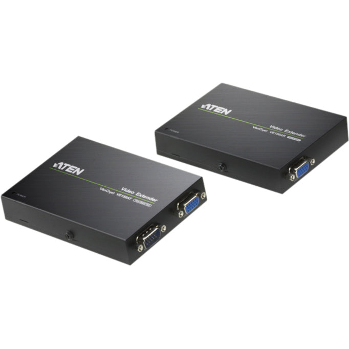 ATEN Video Extender-TAA Compliant - 1 Input Device - 2 Output Device - 492.13 ft Range - 2 x Network (RJ-45) - 1 x VGA In - 2 x VGA Out - VGA, XGA, SVGA, UXGA, WUXGA - 1920 x 1200 - Twisted Pair - Cat... - VE150A