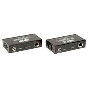Tripp Lite HDMI + IR + Serial RS232 over Cat5 Cat6 Active Video Extender TAA GSA - 3840 x 2160 4Kx2K UHD 1080p @ 24/30 Hz Up to 328 ft. - B126-1A1SR