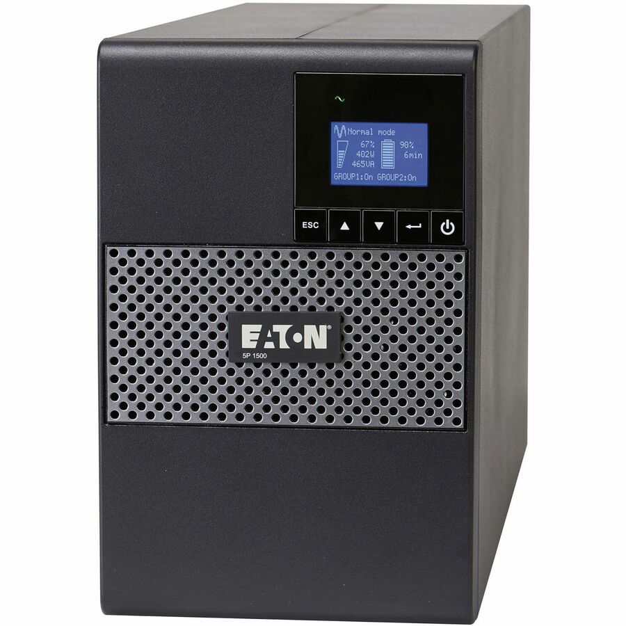 Eaton 5P UPS 1440VA 1100 Watt 120V Tower True Sine Wave Network Card Optional - Tower - 4 Minute Stand-by - 110 V AC Input - 132 V AC Output - 8 x NEMA 5-15R - 5P1500
