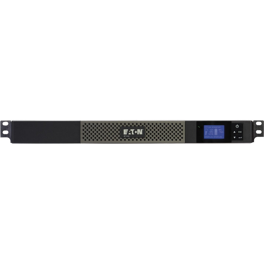 Eaton 5P UPS 1440VA 1100 Watt 120V Network Card Optional 1U Rackmount UPS - 1U Rack-mountable - 4 Minute Stand-by - 110 V AC Input - 132 V AC Output - 5 x NEMA 5-15R - 5P1500R