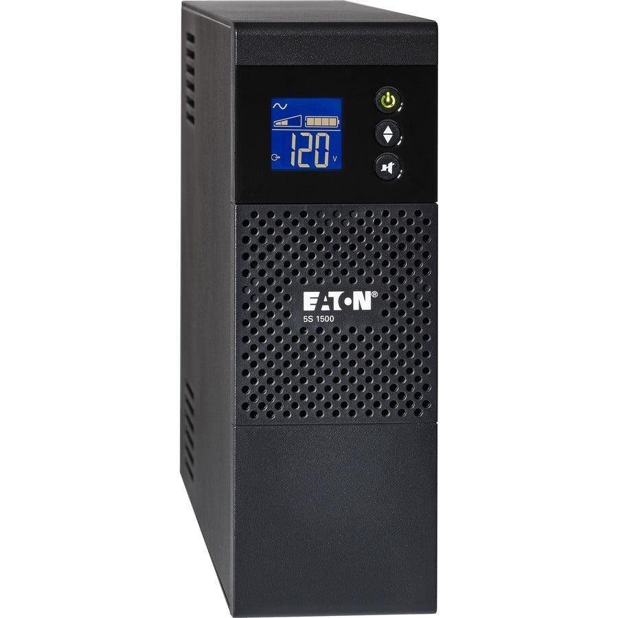 Eaton 5S UPS 1000VA 600 Watt 120V LCD Line-Interactive Battery Backup ECO USB - Tower - 3 Minute Stand-by - 110 V AC Input - 115 V AC Output - 10 x NEMA 5-15R - 5S1000LCD