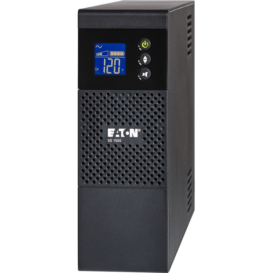 Eaton 5S UPS 1500VA 900 Watt 120V LCD Line-Interactive Battery Backup ECO USB - Tower - 2 Minute Stand-by - 110 V AC Input - 115 V AC Output - 10 x NEMA 5-15R - 5S1500LCD