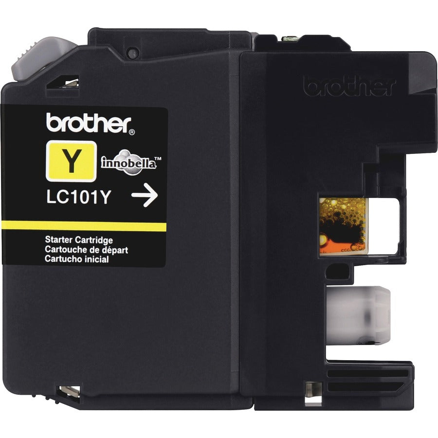 Brother Genuine Innobella LC101Y Yellow Ink Cartridge - Inkjet - Standard Yield - 300 Pages - Yellow - 1 Each - LC101Y - eCommerce Business Prime