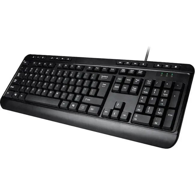 ADESSO Adesso Spill-Resistant Multimedia Desktop Keyboard (USB) - Cable Connectivity - USB Interface - 104 Key Media Player, Email, Internet, My Computer, Calculator, Search, Play/Pause, Volume Down, Volume ... - AKB-132UB