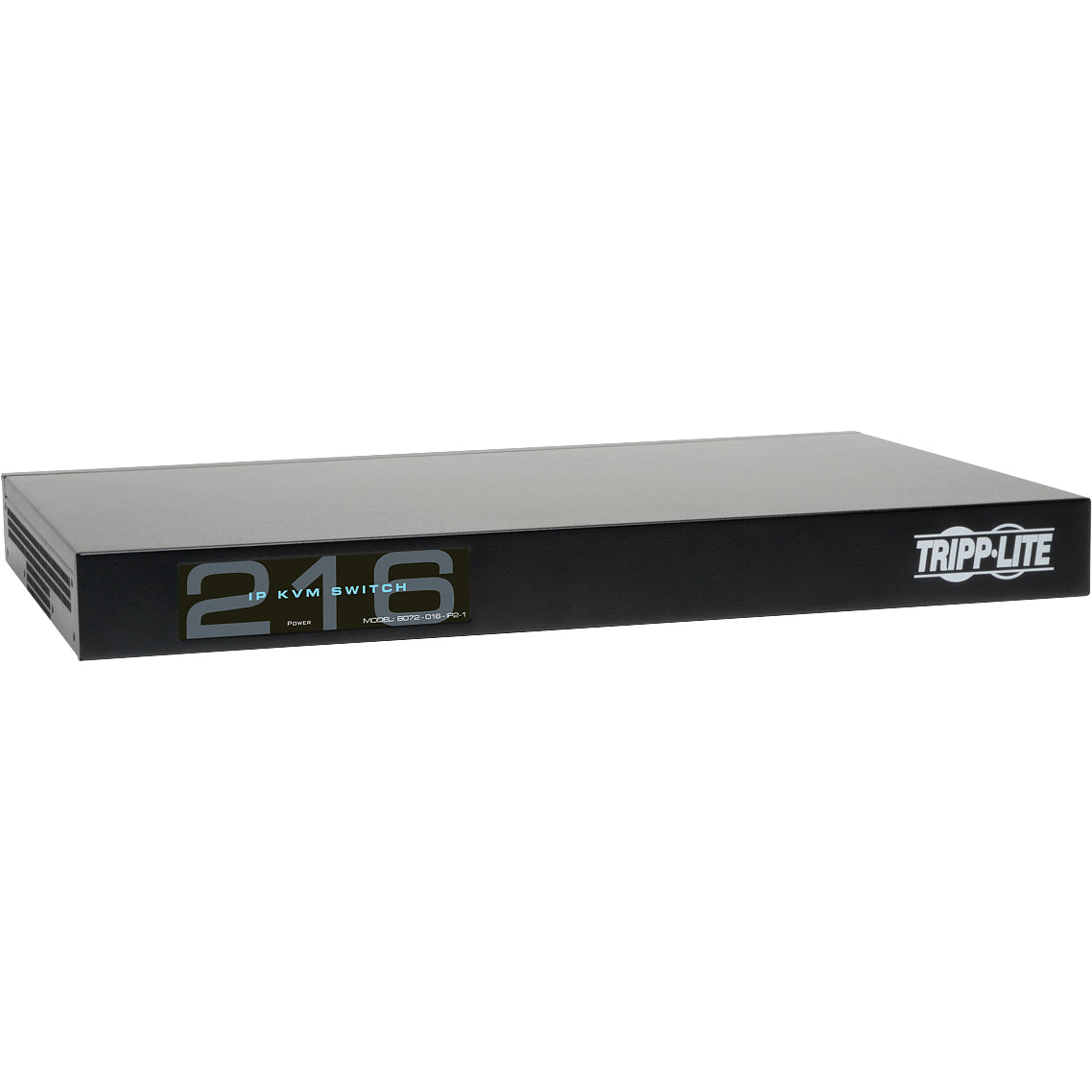 Tripp Lite 16-Port Cat5 IP KVM Switch 1 Local 2 Remote User 1URM Rackmount - 16 Computer(s) - 1 Local User(s) - 2 Remote User(s) - 1920 x 1080 - 20 x Network (RJ-45) - 2 x USB1 x VGA - Rack-mountable ... - B072-016-IP2