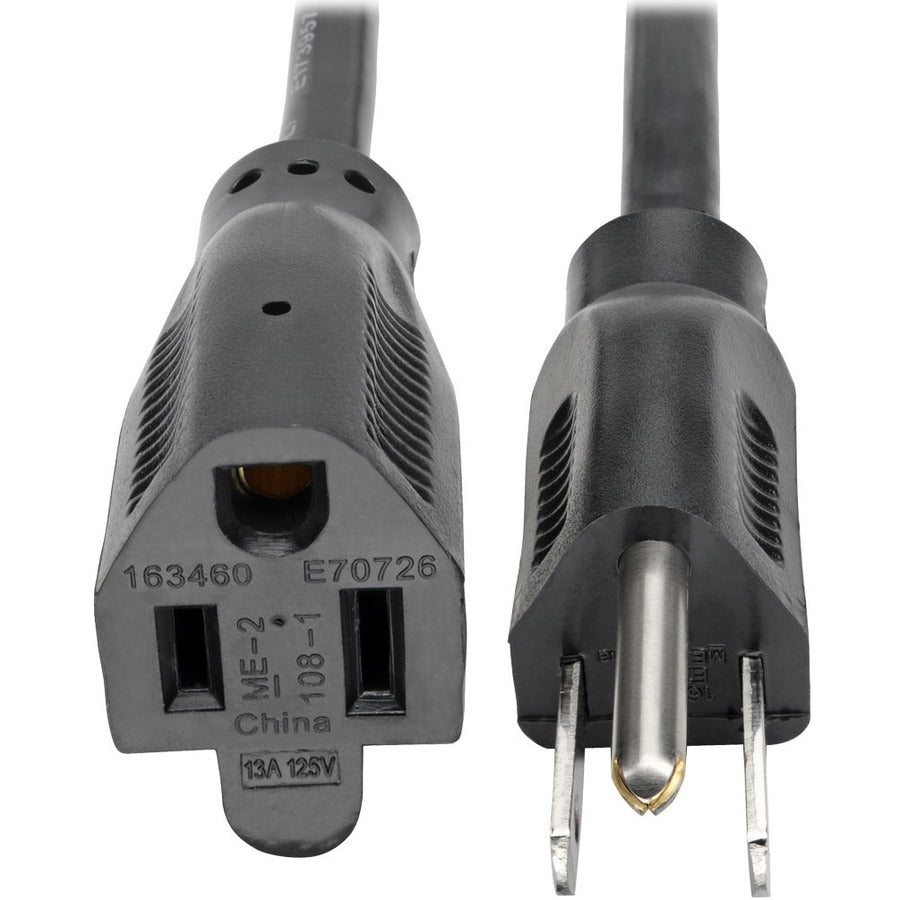 Tripp Lite Computer Power Extension Cord 13A 16AWG 5-15P to 5-15R 1' 1ft - (NEMA 5-15P to NEMA 5-15R) 1-ft. - P024-001-13A