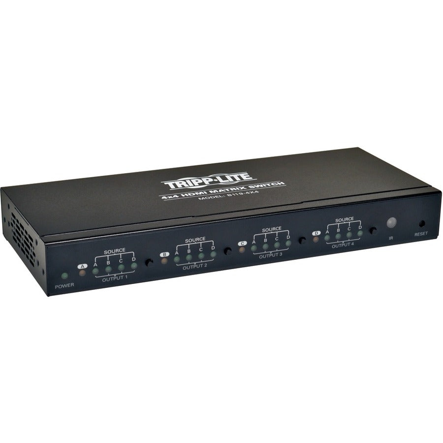 Tripp Lite 4x4 HDMI Matrix Switch Video/Audio 1920x1200 @ 60Hz/1080p TAA - 1920x1080 at 60Hz / 1080p - B119-4X4