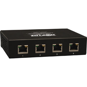 Tripp Lite VGA over Cat5/Cat6 Video Extender 4-Port Transmitter Splitter HD15 RJ45 TAA - 1 Input Device - 5 Output Device - 1000 ft Range - 4 x Network (RJ-45) - 1 x VGA In - 1 x VGA Out - 1920 x 1440... - B132-004-2