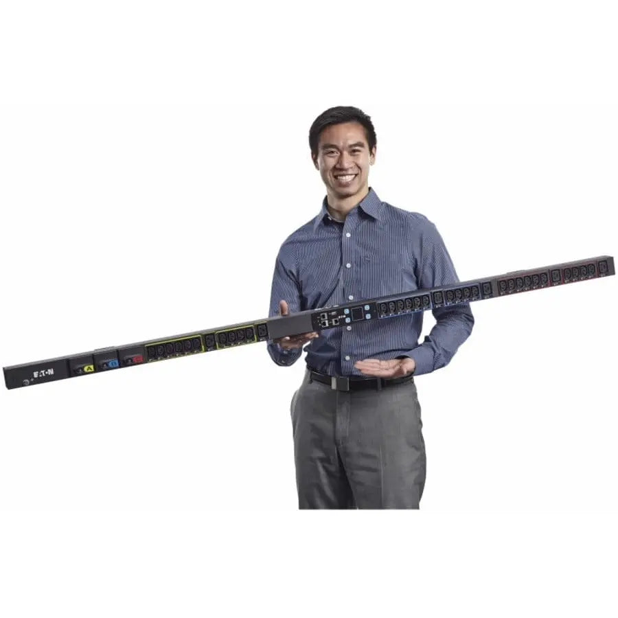 EATON Eaton Metered Input Rack PDU 5.76 kW max 120/208V 16A 0U Three-Phase PDU - NEMA L21-20P - 30 x IEC 60320 C13, 6 x IEC 60320 C19, 3 x NEMA 5-20R - 120 V AC, 230 V AC - 5760 W - Network (RJ-45) - 38U - ... - EMI318-10