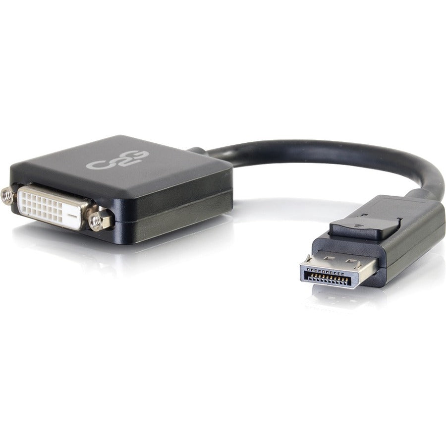C2G 8in DisplayPort to DVI-D (Single-Link) Adapter Converter - M/F - 8 Inch DisplayPort Male to DVI-D Female Adapter Converter - Adapts a DP output to DVI-D - Supports resolutions up to 1920 x 1200 - ... - 54321