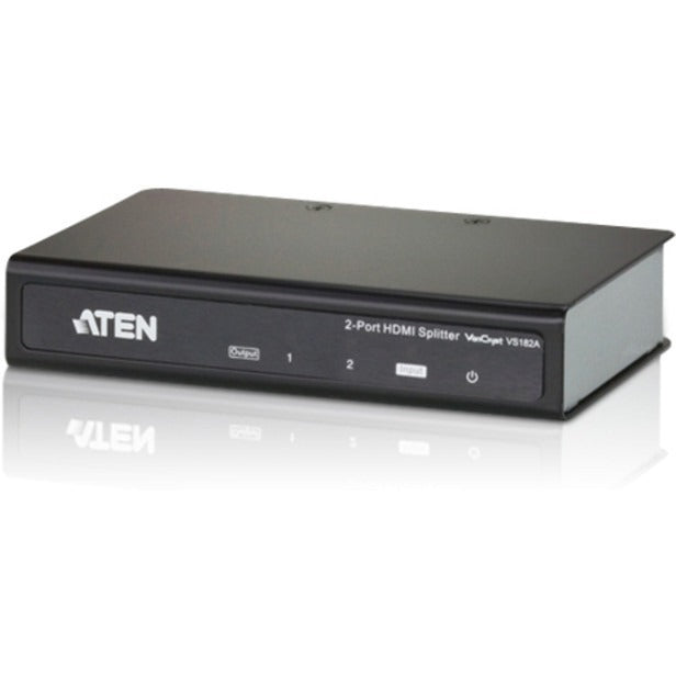 ATEN 2-Port HDMI Splitter - 1 x HDMI In - 2 x HDMI Out - VS182A