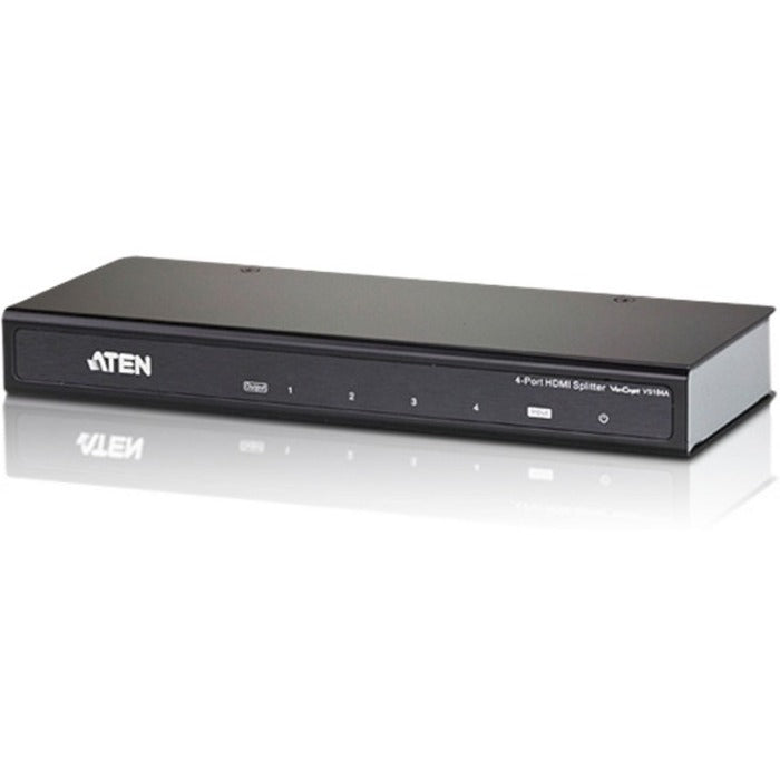 ATEN 4-Port HDMI Splitter - 1 x HDMI In - 4 x HDMI Out - VS184A - eCommerce Business Prime