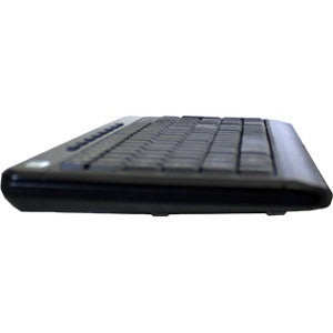 Adesso 3-Color Illuminated Compact Multimedia Keyboard - Cable Connectivity - USB Interface Backlight On/Off, Play/Pause, Mute, Volume Down, Volume Up, Illumination Key, Adjustable Brightness, Windows... - AKB-120EB