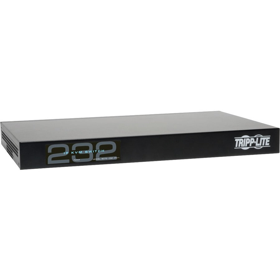 Tripp Lite 32-Port Cat5 IP KVM Switch 1 Local 2 Remote 16 USB Dongles Rackmount - 32 Computer(s) - 1 Local User(s) - 2 Remote User(s) - 1920 x 1080 - 36 x Network (RJ-45) - 2 x USB1 x VGA - Rack-mount... - B072-032-IP2-K