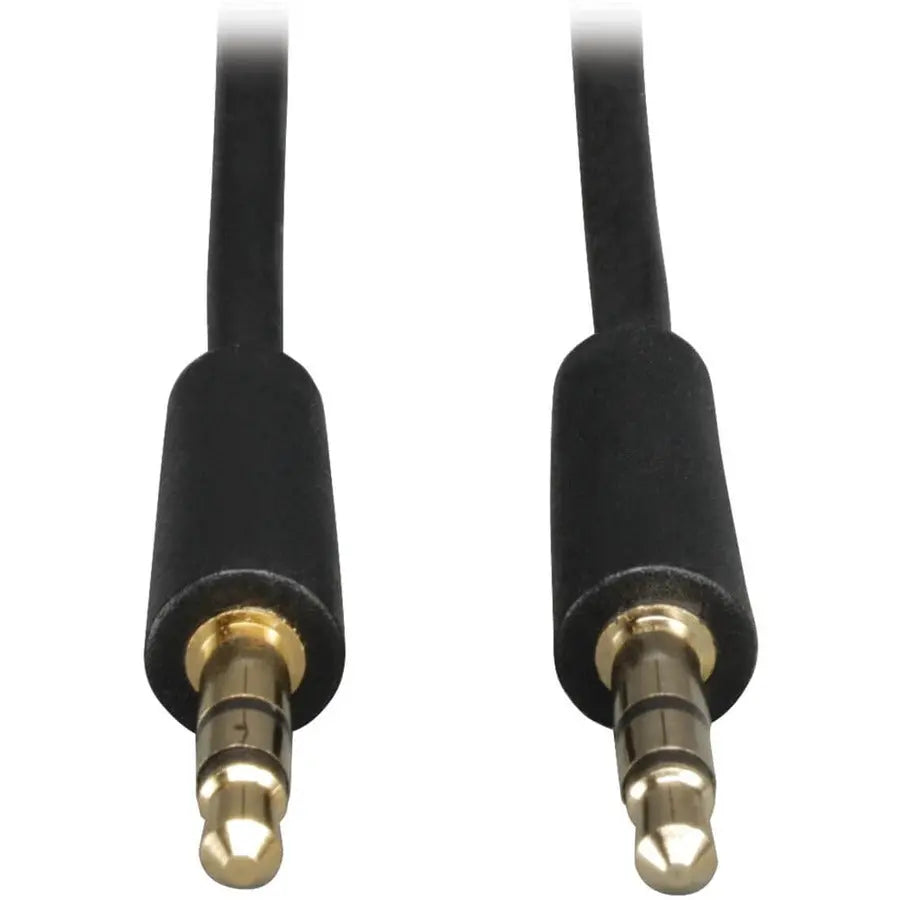 Tripp Lite 1ft Mini Stereo Audio Dubbing Cord 3.5mm M/M 1' - Mini-phone for Audio Device, Speaker, Headphone, MP3 Player, iPod, iPhone - 1 ft - 1 x Mini-phone Male Stereo Audio - 1 x Mini-phone Male S... - P312-001 - eCommerce Business Prime