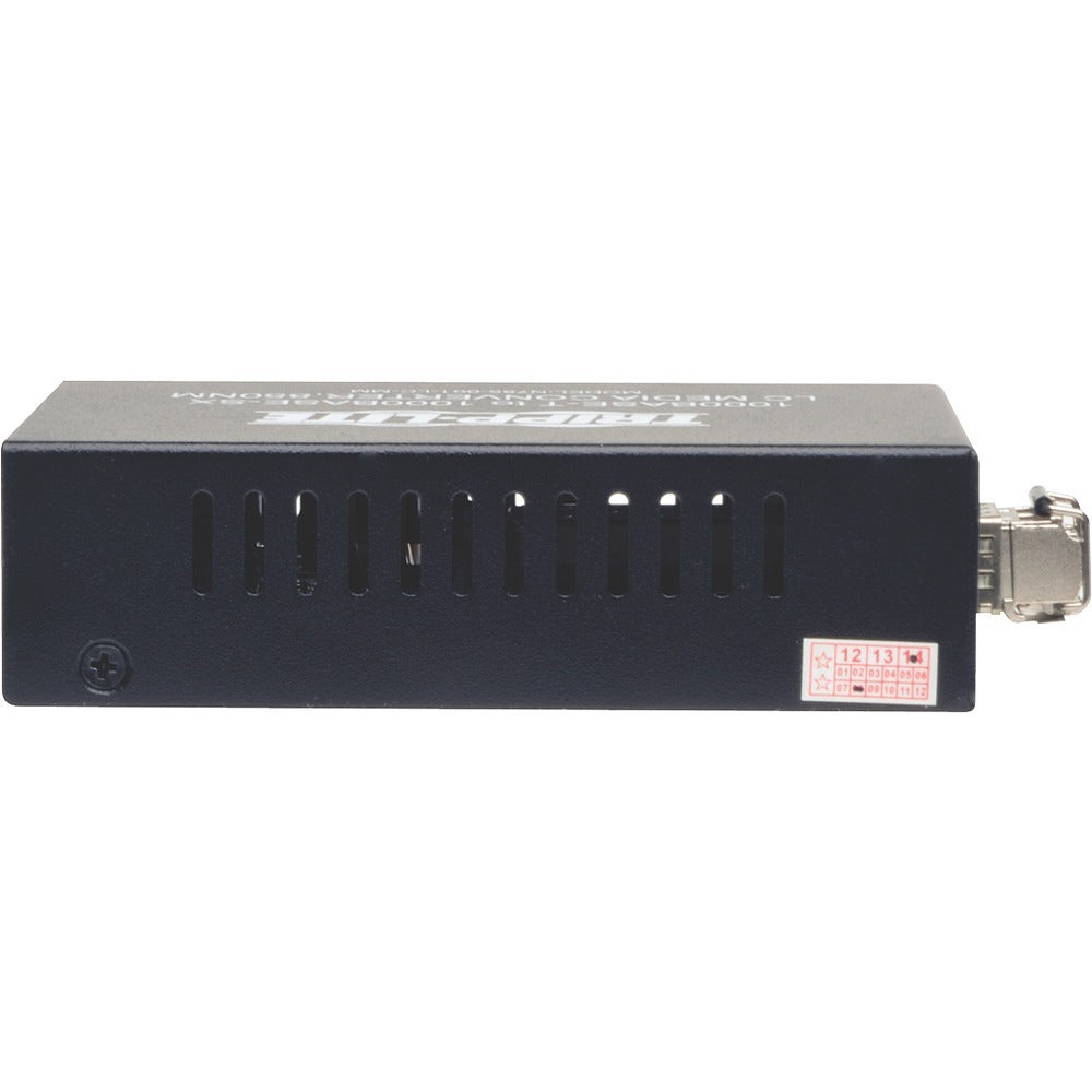 Tripp Lite LC Multimode Fiber Media Converter Gigabit RJ45 10/100/1000 550M 850nm - 1 x Network (RJ-45) - 10/100/1000Base-T, 1000Base-SX - Desktop - N785-001-LC-MM