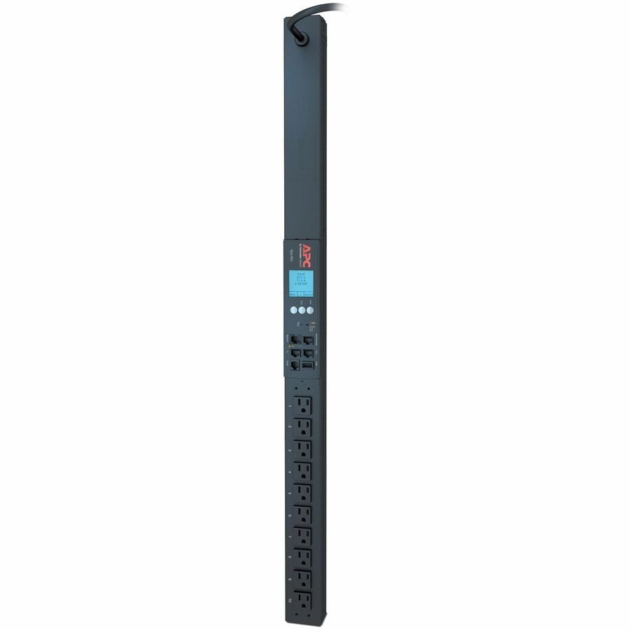 APC by Schneider Electric Metered Rack PDU - Metered - NEMA 5-15P - 10 x NEMA 5-15R - 120 V AC - 1440 W - 0U - Horizontal/Vertical - Rack-mountable - AP8831