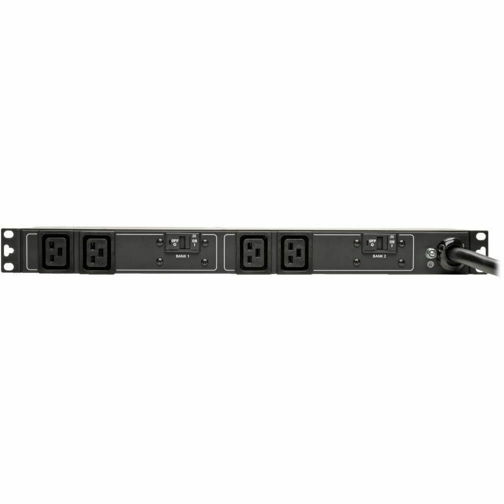 Tripp Lite PDU Basic 208V / 240V 5/5.8kW 30A C19 4 Outlet L6-30P Horizontal 1URM - NEMA L6-30P - 4 x IEC 60320 C19 - 230 V AC - 5.80 kVA - 1U Horizontal Rackmount, Wall Mountable, Under-counter - PDUH30HV19