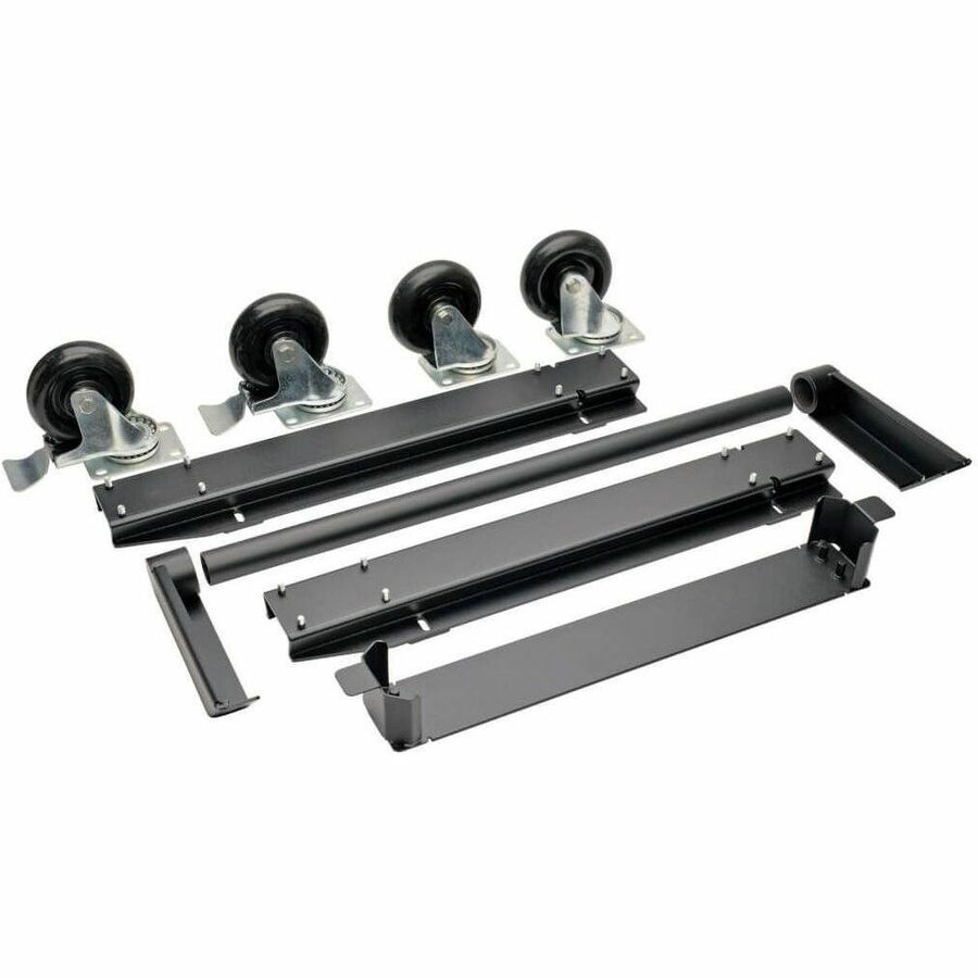 Tripp Lite Charging Station Mobile Cart Conversion Kit w Handles & Casters - with Handle, Casters and Power Cord Manager - CSHANDLEKIT