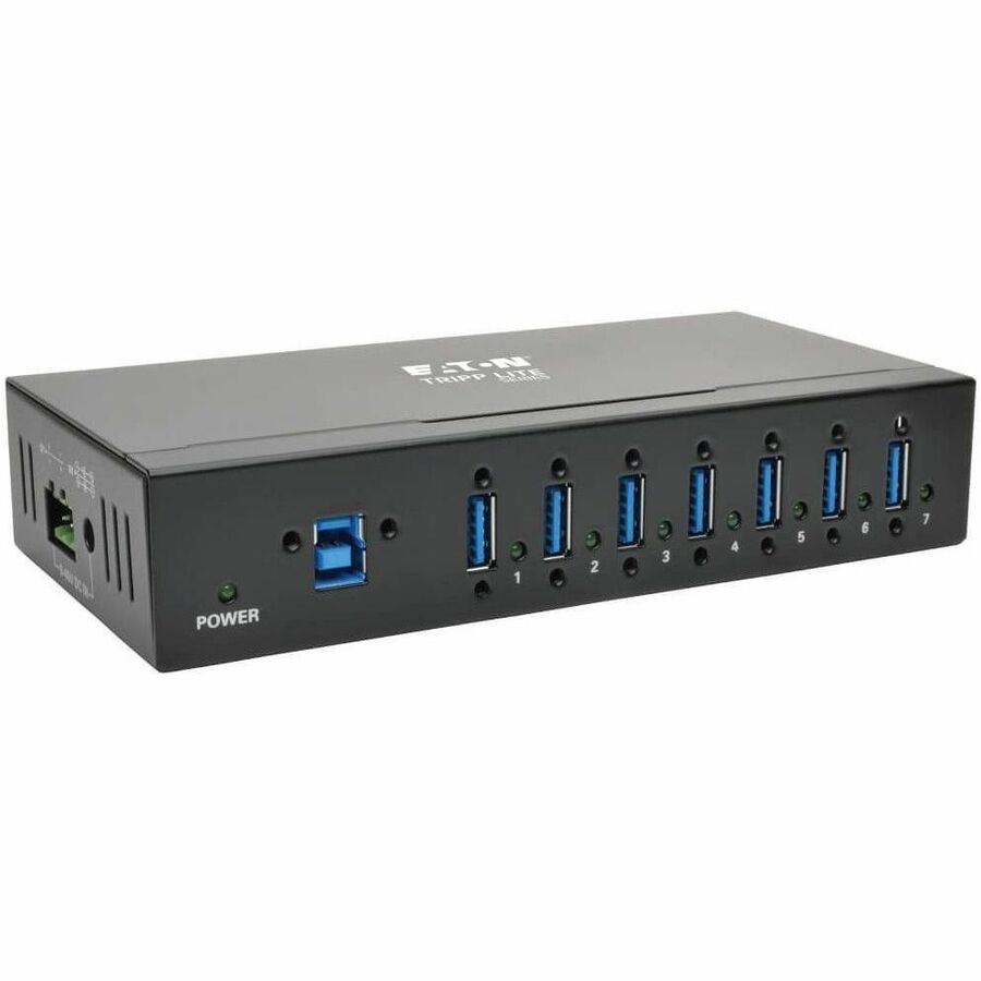 Tripp Lite 7-Port USB 3.0 Hub SuperSpeed with Dedicated 2A USB Charging iPad Tablet Metal - USB - External - U360-007-IND
