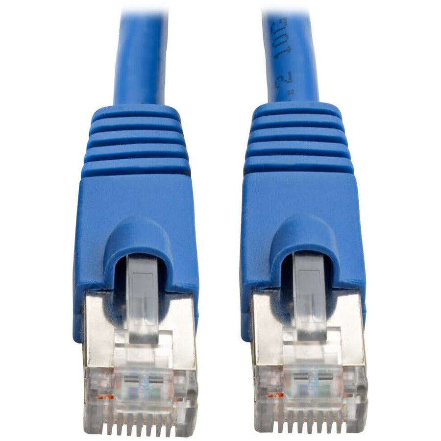 Tripp Lite 3ft Augmented Cat6 Cat6a Shielded 10G Patch Cable RJ45 M/M Blue 3' - 1.25 GBps - Patch Cable - 3 ft - 1 x RJ-45 Male Network - 1 x RJ-45 Male Network - N262-003-BL