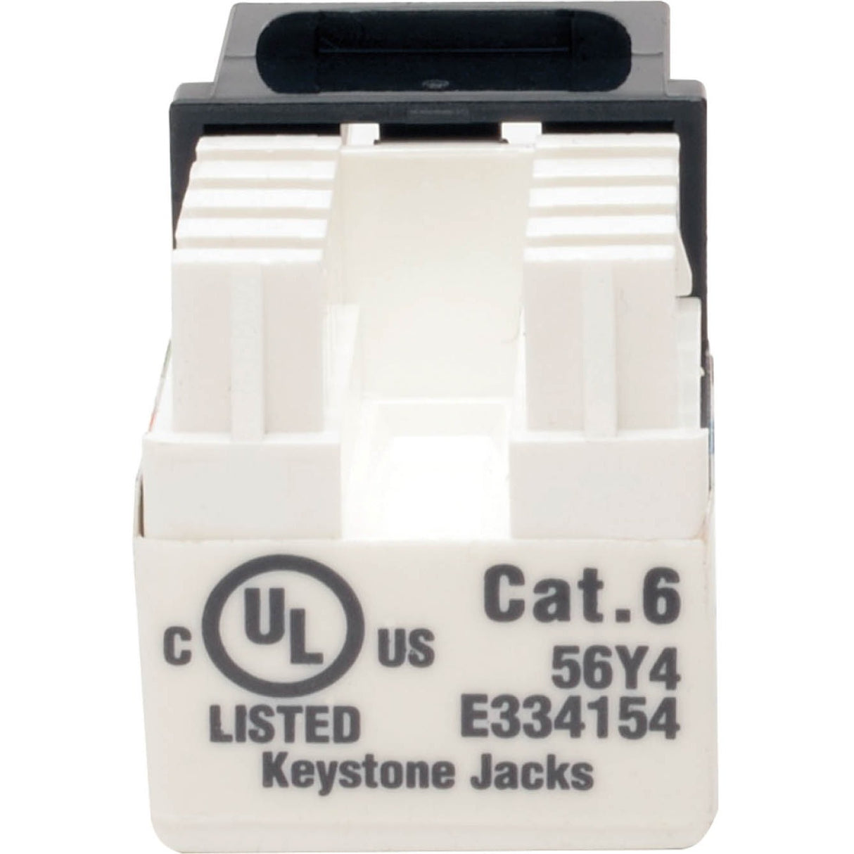 Tripp Lite Cat6 Cat5e 110 Style Punch Down Keystone Jack Black 10-Pack TAA - 10 Pack - 1 x RJ-45 Network Female - Black - TAA Compliant - N238-010-BK