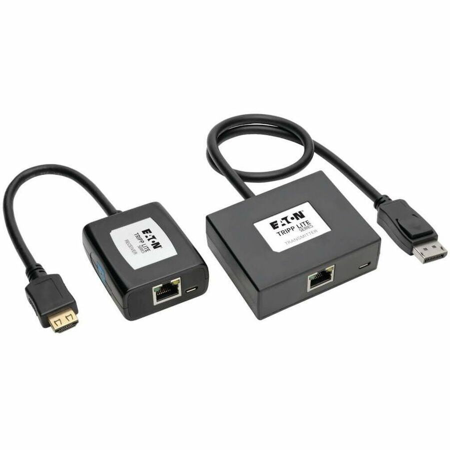 Tripp Lite Display Port to HDMI Over Cat5/6 Video Extender Transmittor & Receiver - 1 Input Device - 1 Output Device - 150 ft Range - 2 x Network (RJ-45) - 2 x USB - 1 x HDMI Out - DisplayPort - Full - B150-1A1-HDMI