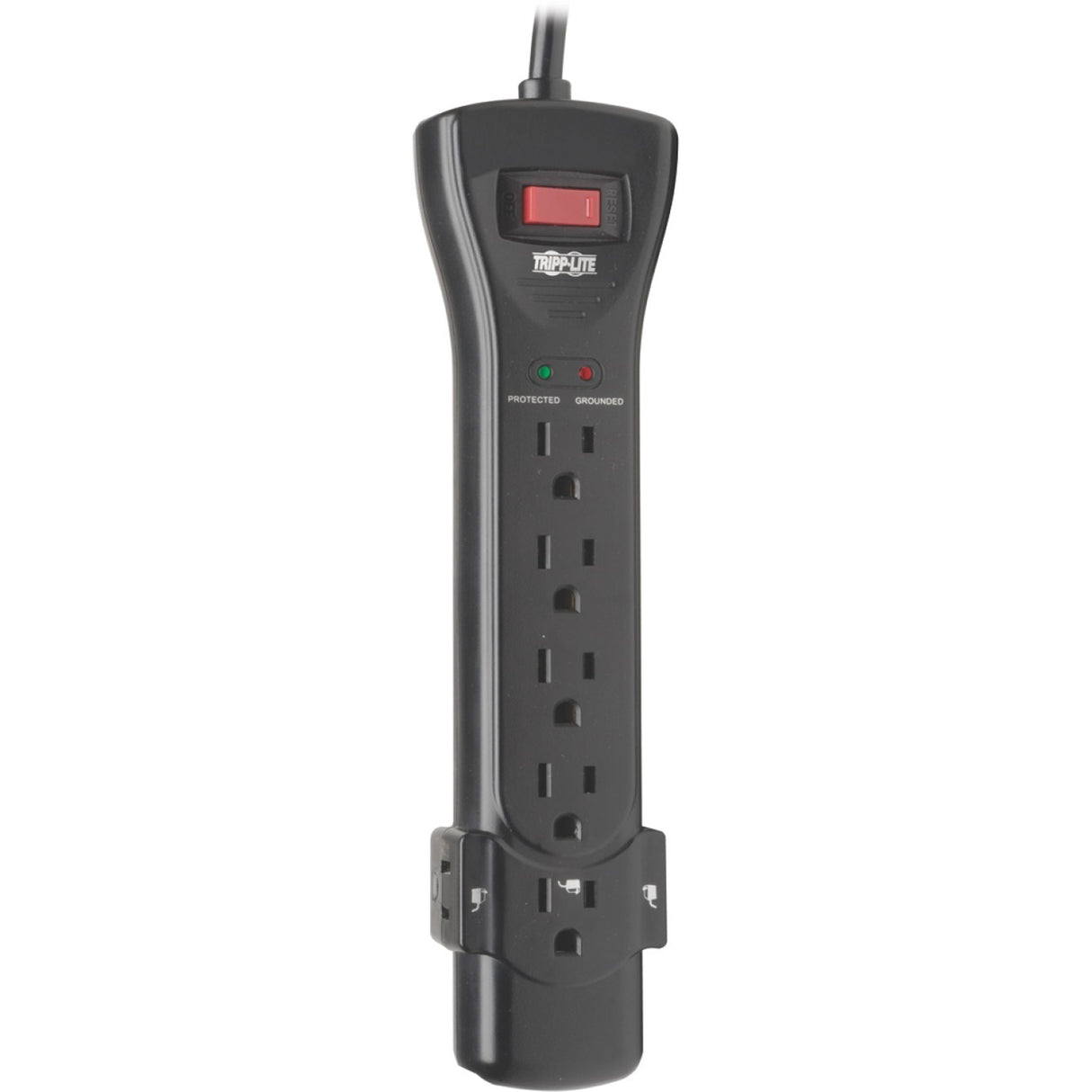 Tripp Lite Surge Protector Power Strip 7 Outlet 25 ft Cord Black 2160 J - 7 x NEMA 5-15R - 1800 VA - 2160 J - 120 V AC Input - SUPER725B