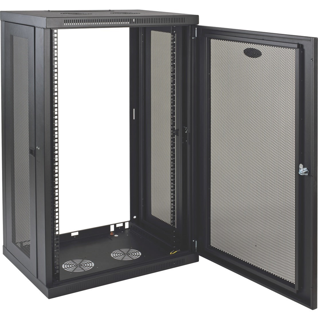 Tripp Lite 21U Wall Mount Rack Enclosure Server Cabinet w/ Door and Side Panels - 21U Rack Height x 19" Rack Width x 16.50" Rack Depth - Wall Mountable - Black - 200 lb Maximum Weight Capacity - 200 l - SRW21U